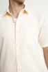 The Beige Classic Fit Cuban Collar Shirt