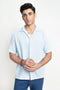 The Ice Blue Classic Fit Cuban Collar Shirt