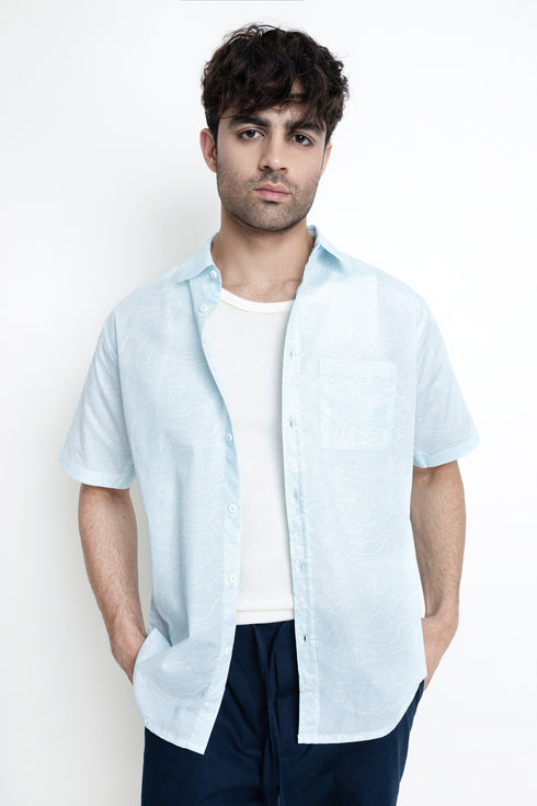 The Cool Blue Regular Fit Shirt