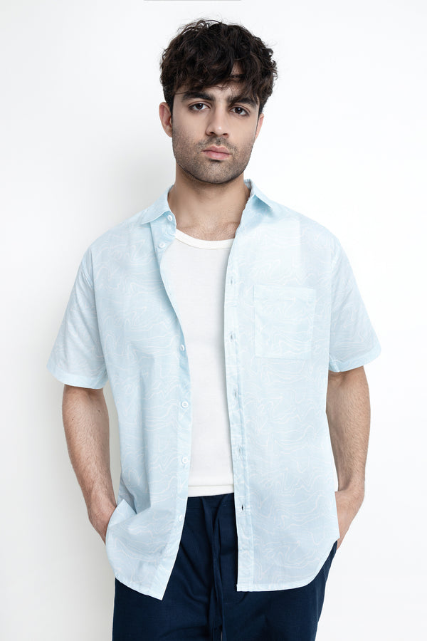 The Cool Blue Regular Fit Shirt