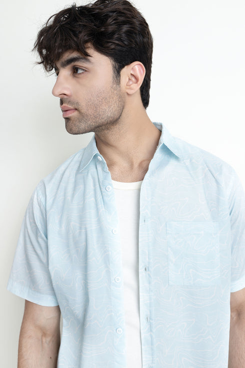 The Cool Blue Regular Fit Shirt