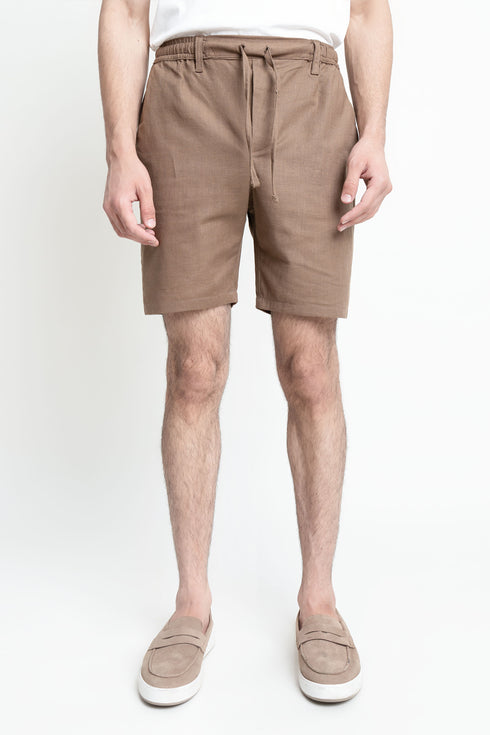 The Brown Regular Fit Shorts