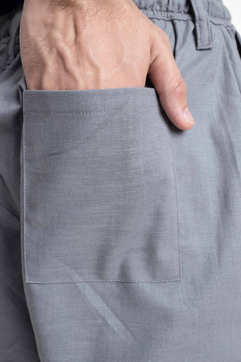 The Grey Regular Fit Shorts