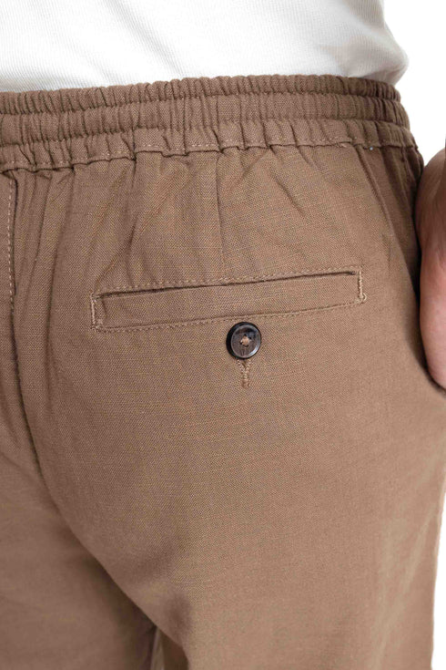 The Cedarwood Brown Tapper Fit Trousers