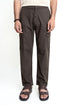 The Cocoa Brown Loose Fit Linen Cargos