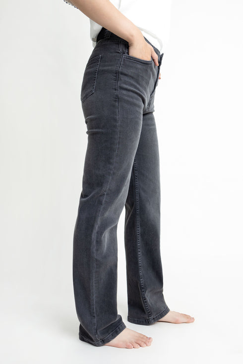 The Charcoal Straight Fit Jeans