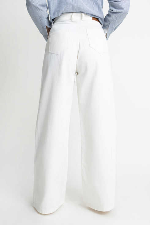 The Wide Leg White Jeans