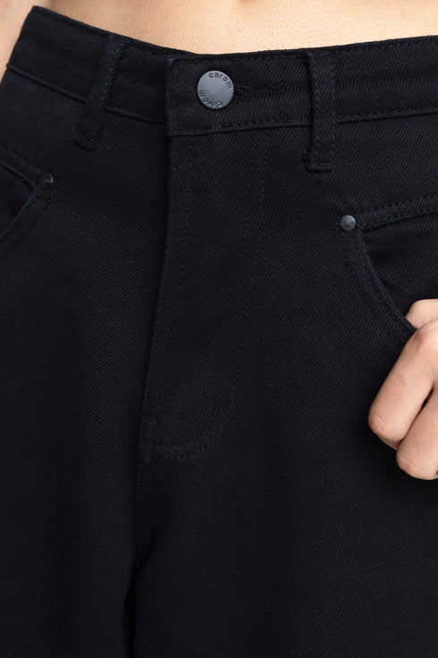 The Black High-Rise Culottes