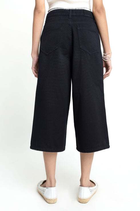 The Black High-Rise Culottes