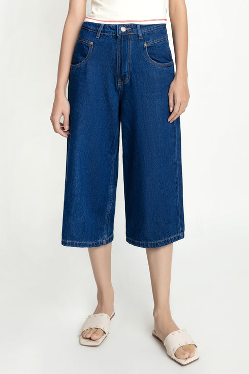 The Denim High-Rise Culottes