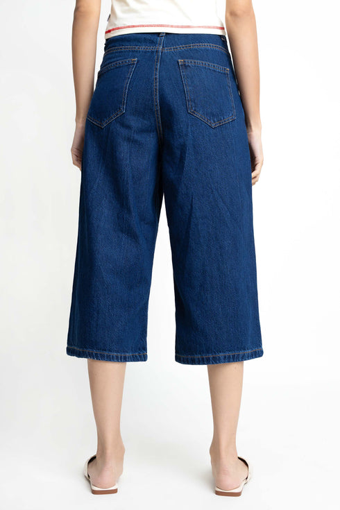 The Denim High-Rise Culottes
