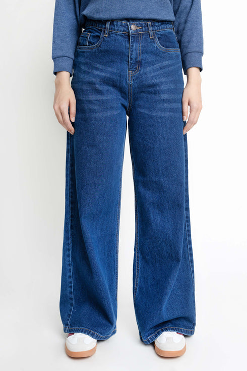The Wide Leg Dark Wash Jeans