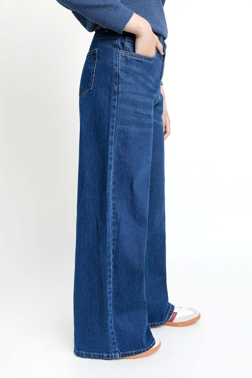 The Wide Leg Dark Wash Jeans