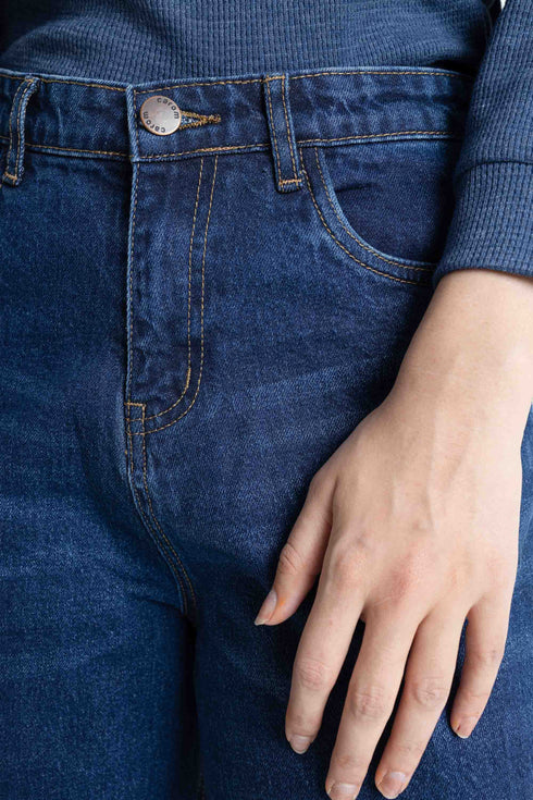 The Wide Leg Dark Wash Jeans