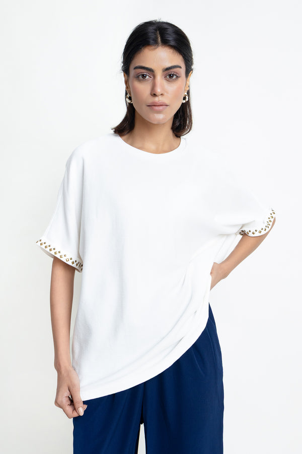 The Embellished Oversized Kimono Top