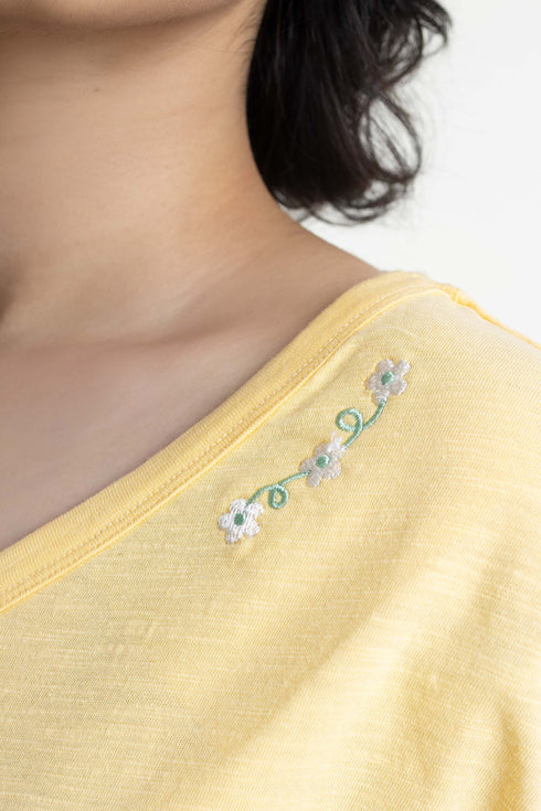 The Oversized Yellow Floral T-shirt