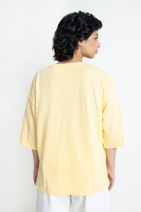 The Oversized Yellow Floral T-shirt