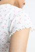 The Floral Fitted Ribbed T-Shirt