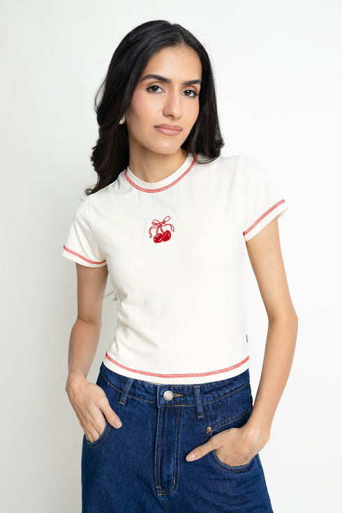 The Fitted Cherry Baby T-Shirt