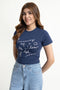 The Navy Slow Life Baby Tee