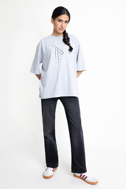 The Word Search Extreme Oversized T-Shirt