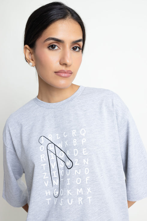The Word Search Extreme Oversized T-Shirt