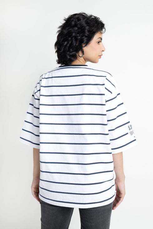 The Striped Extreme Oversized T-Shirt
