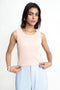 Peach Cropped Tank Top