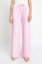 The Candy Pink Wide Leg Seersucker Trousers