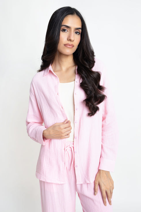The Candy Pink Regular Fit Shirt