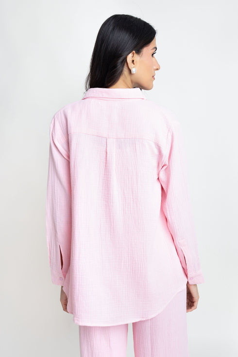 The Candy Pink Regular Fit Shirt