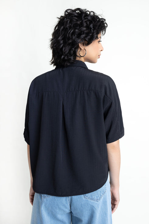 The Black Kimono Shirt