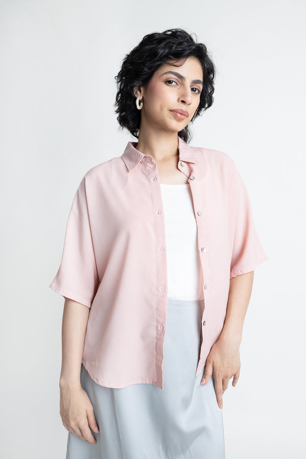 The Pink Kimono Shirt