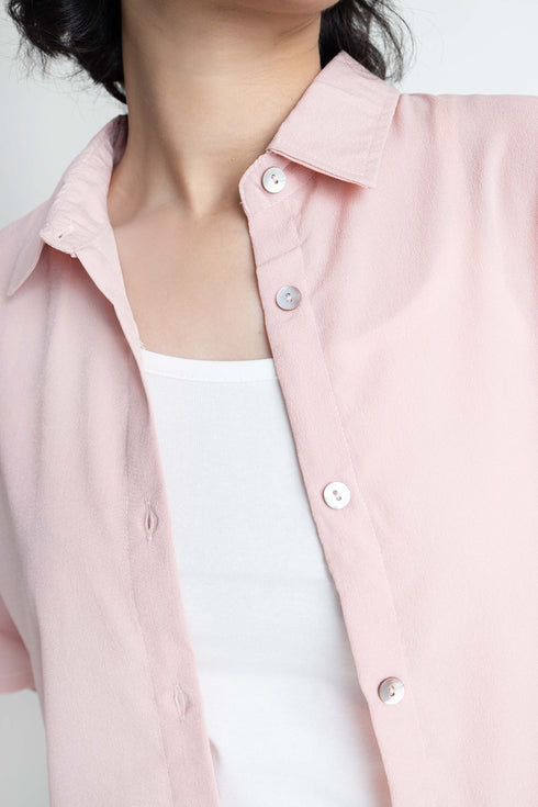 The Pink Kimono Shirt