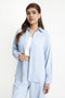 The Ice Blue Oversized Linen Shirt