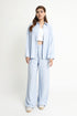 The Ice Blue Oversized Linen Shirt