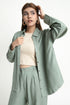 The Olive Oversized Linen Shirt