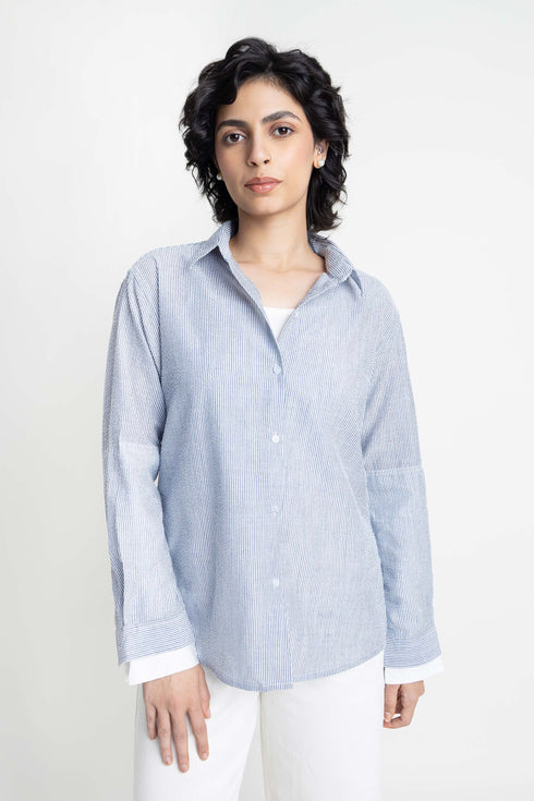 The Striped Regular Fit Seersucker Shirt