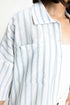 The Blue & White Oversized Striped Shirt
