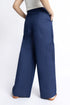 The Navy Wide Leg Cargo Pants