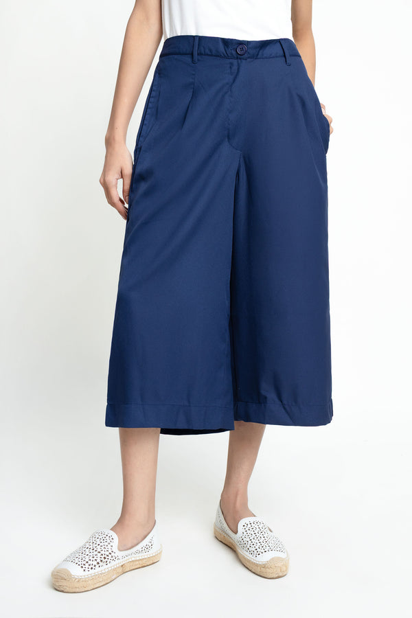 The Navy Mid-Rise Culottes