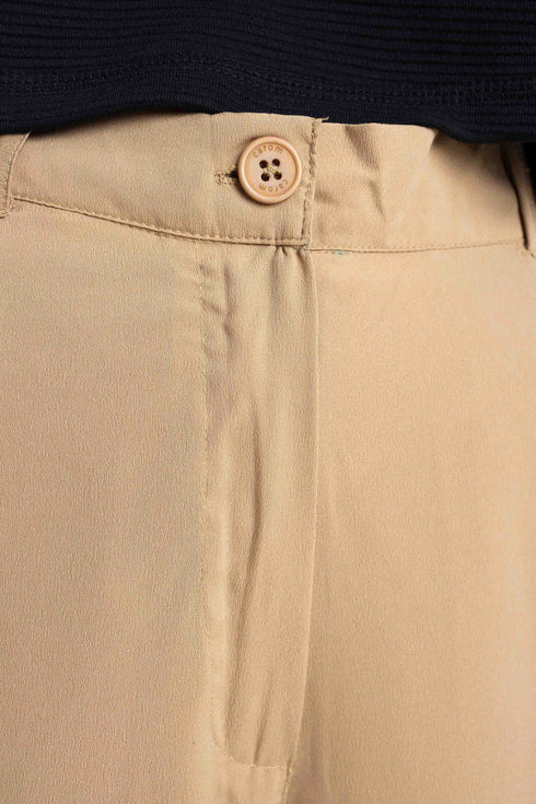 The Tan Mid-Rise Culottes