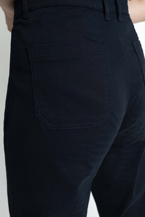 The Black Straight Fit Pants