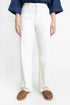The White Straight Fit Pants