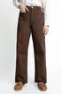 The Brown Straight Fit Pants