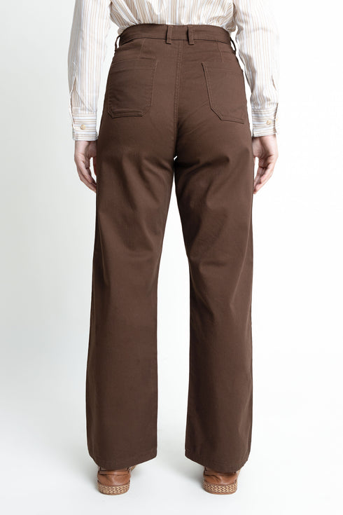 The Brown Straight Fit Pants