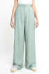 The Olive Wide Leg Linen Trousers