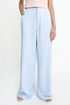 The Ice Blue Wide Leg Linen Trousers