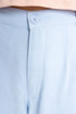 The Ice Blue Wide Leg Linen Trousers