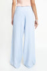 The Ice Blue Wide Leg Linen Trousers
